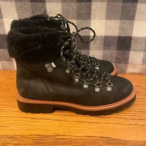 Women’s Steve Madden lace up boots.
